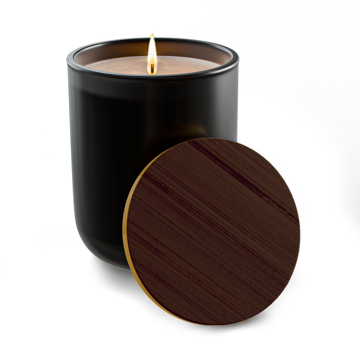 VELOIR Black Glass Candle